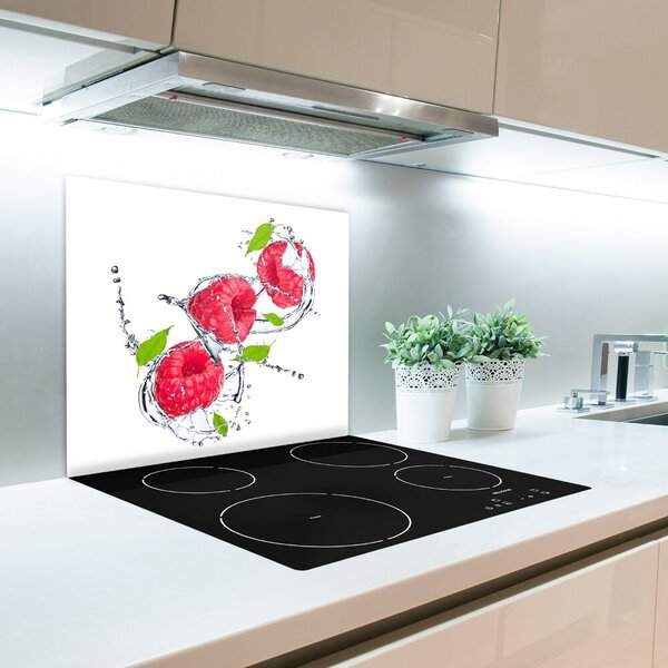 Tagliere in vetro temperato Lampone e acqua 60x52 cm
