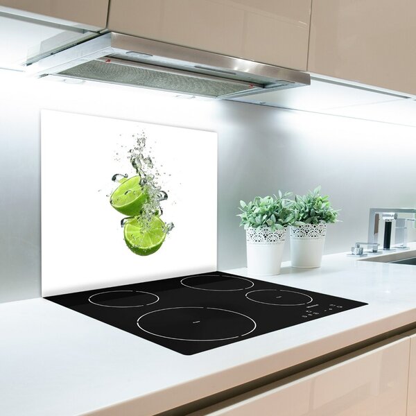 Tagliere in vetro Lime sott'acqua 60x52 cm