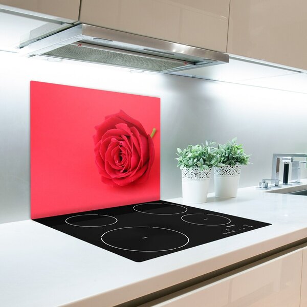 Tagliere in vetro Rosa rossa 60x52 cm