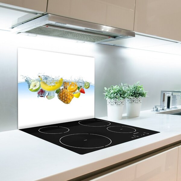 Tagliere in vetro Frutta sott'acqua 60x52 cm