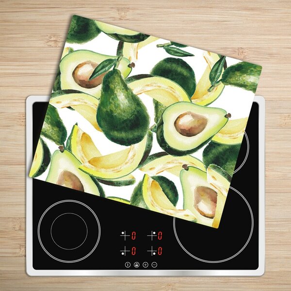 Tagliere in vetro Avocado 60x52 cm