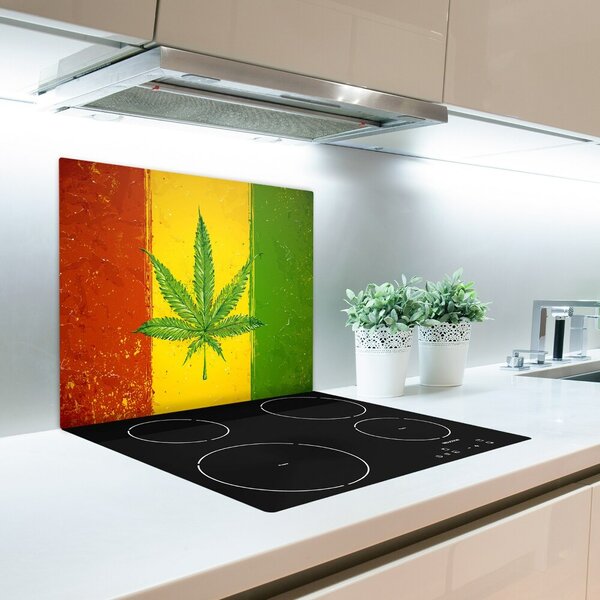 Tagliere in vetro Flag rasta 60x52 cm