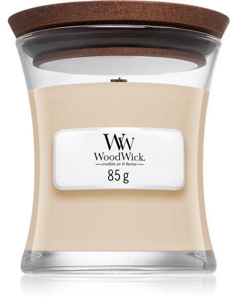 Woodwick White Honey Miel Blanc candela profumata con stoppino in legno 85 g