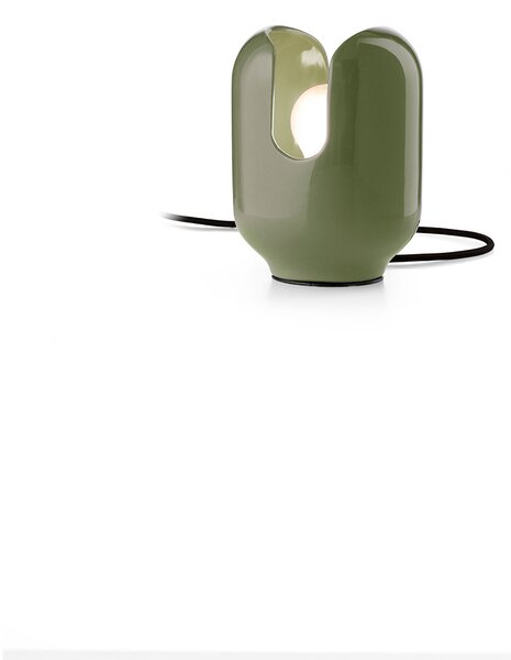 Lampada da tavolo Batucada verde salvia Ferroluce