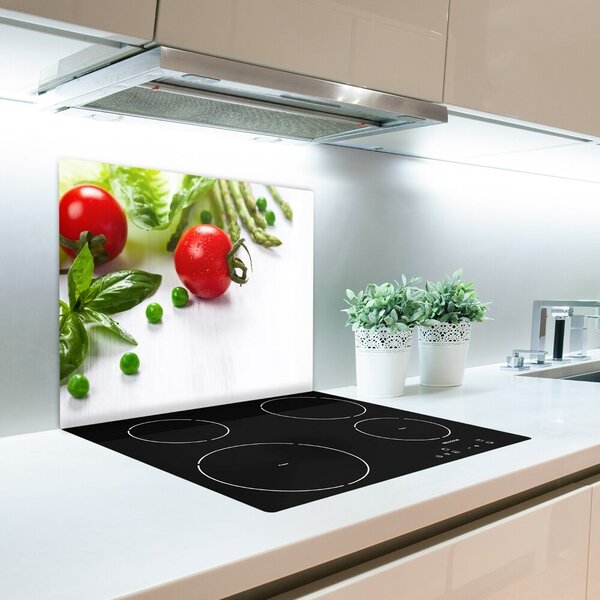 Tagliere in vetro Verdure fresche 60x52 cm