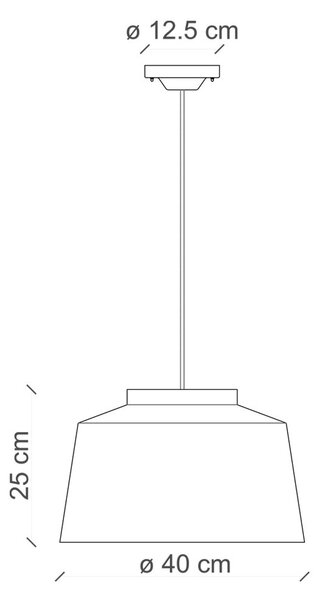 Lampadario Vintage 50'S Ferro E Ceramica Bordeoux 1 Luce E27 40Cm