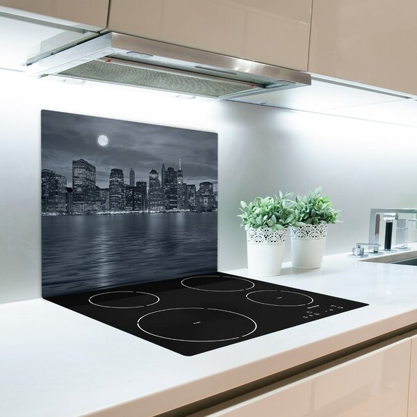 Tagliere in vetro temperato New York di notte 60x52 cm