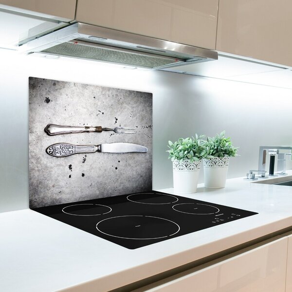 Tagliere in vetro Posate 60x52 cm
