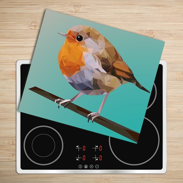 Tagliere in vetro temperato Rudzik Bird 60x52 cm
