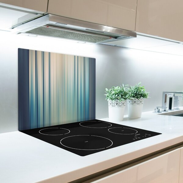 Tagliere in vetro Strisce blu 60x52 cm