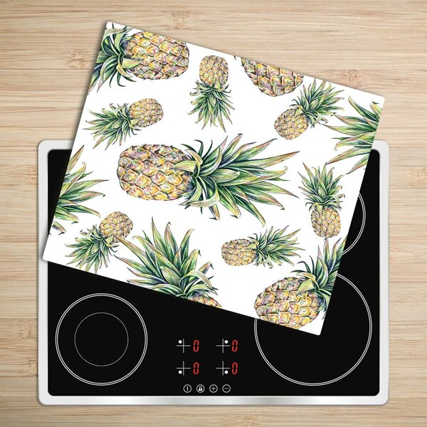 Tagliere in vetro temperato Ananas 60x52 cm