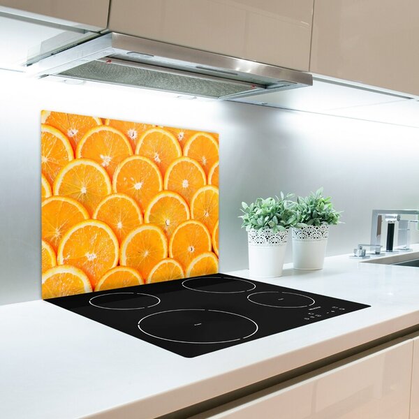 Tagliere in vetro Fette di arancione 60x52 cm