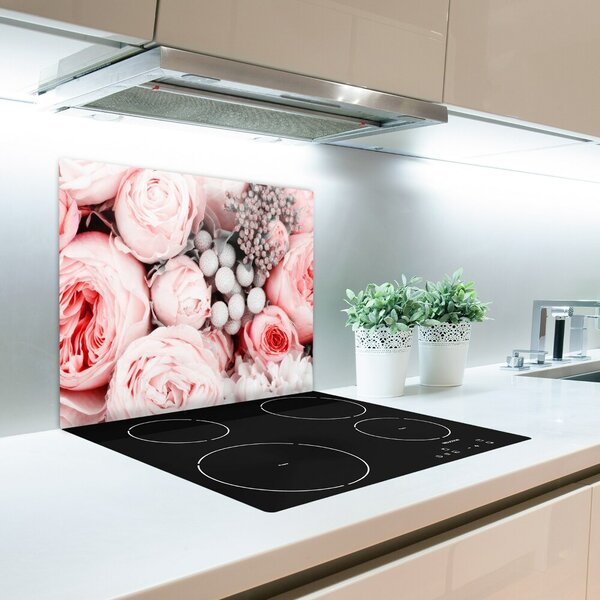 Tagliere in vetro Mazzo di fiori 60x52 cm