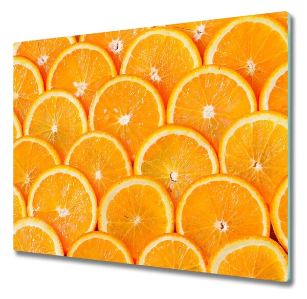 Tagliere in vetro Fette di arancione 60x52 cm