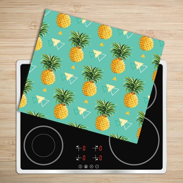 Tagliere in vetro Ananas 60x52 cm