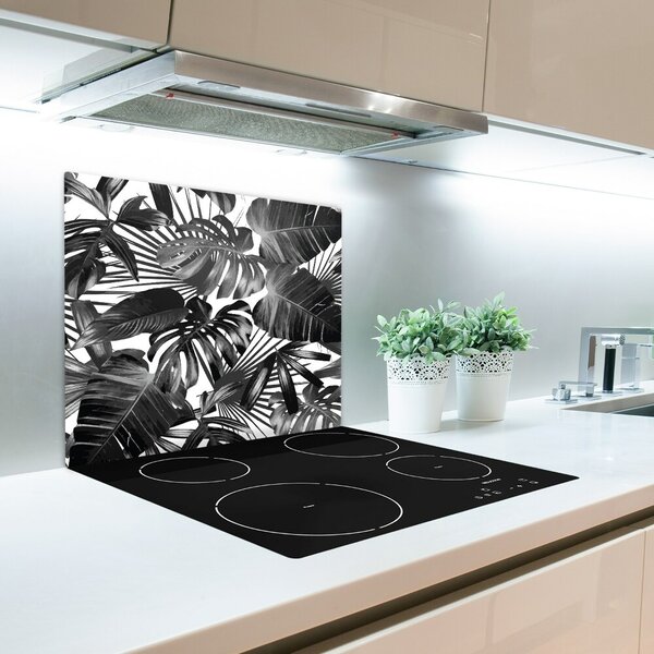 Tagliere in vetro Foglie tropicali 60x52 cm