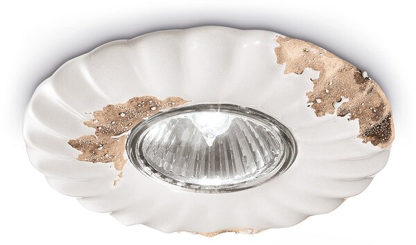 Faretto Vintage bianco 4 cm Ferroluce
