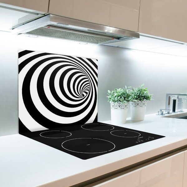 Tagliere in vetro Spirale a strisce 60x52 cm