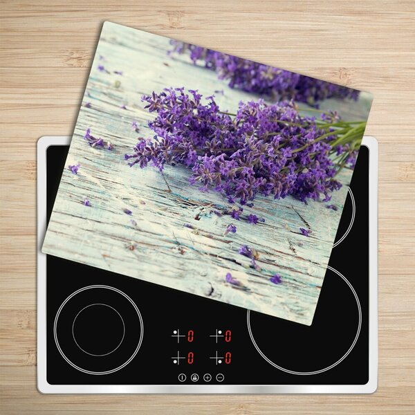 Tagliere in vetro temperato Lavanda 60x52 cm