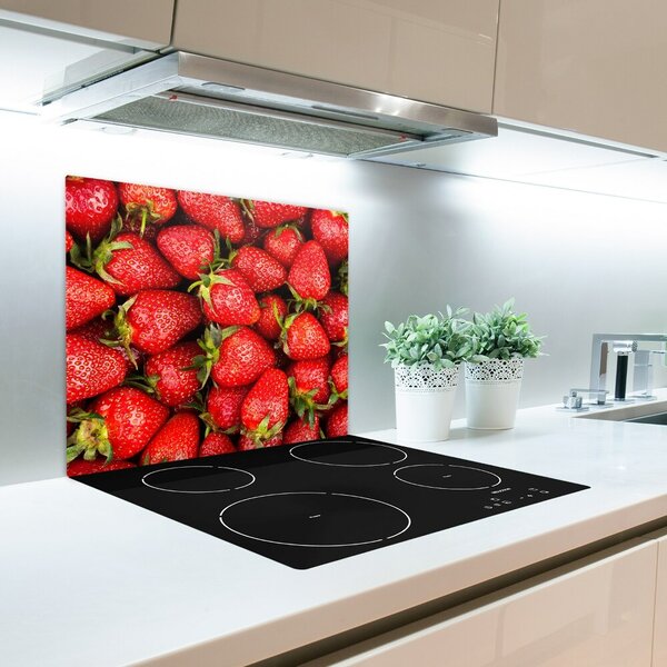 Tagliere in vetro temperato Fragole 60x52 cm