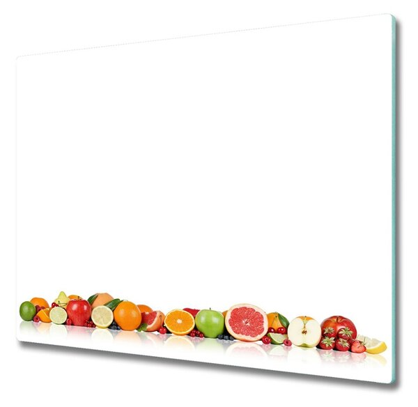 Tagliere in vetro temperato Frutta colorata 60x52 cm