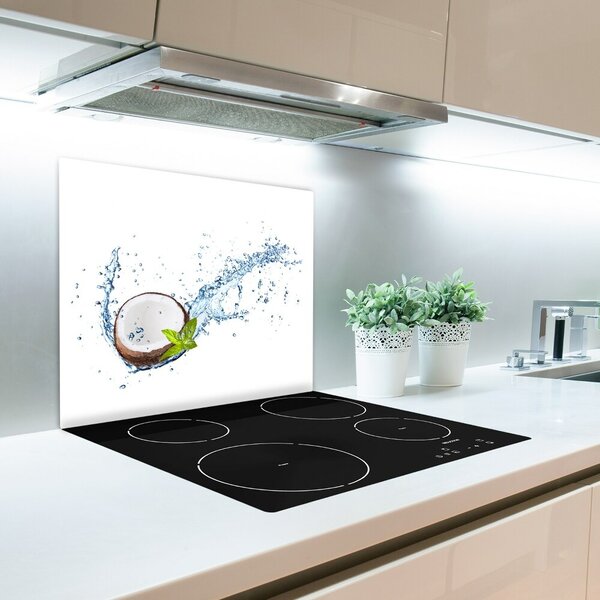 Tagliere in vetro temperato Coconut e acqua 60x52 cm