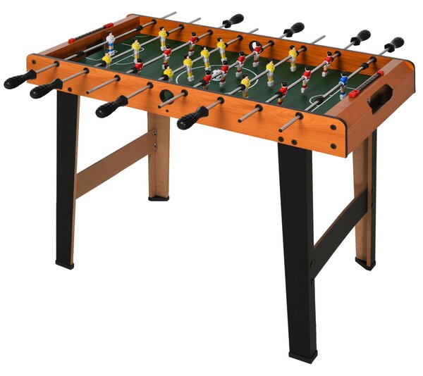 HOMCOM Calcio Balilla in Legno con 22 Giocatori in Formazione 3:4:3, 2 Palline e 2 Segnapunti Inclusi 84.5x40x61.2cm|Aosom