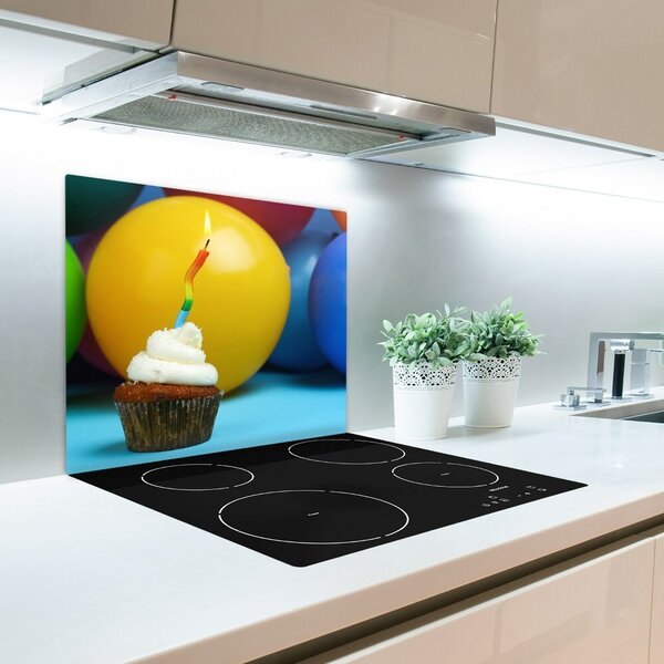Tagliere in vetro Cupcake di compleanno 60x52 cm