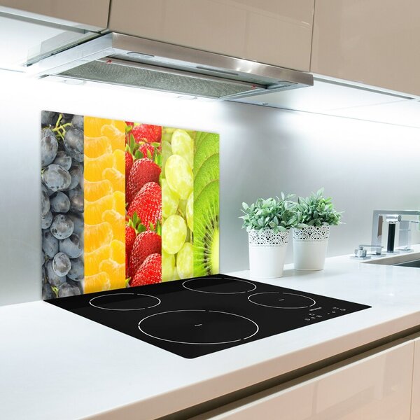 Tagliere in vetro Frutta colorata 60x52 cm