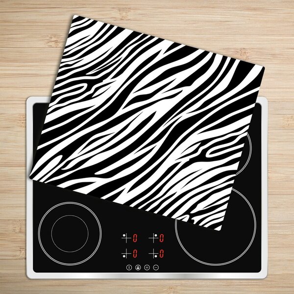 Tagliere in vetro Sfondo zebra 60x52 cm