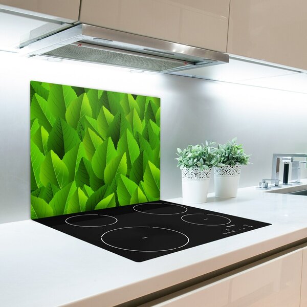 Tagliere in vetro Foglie verdi 60x52 cm