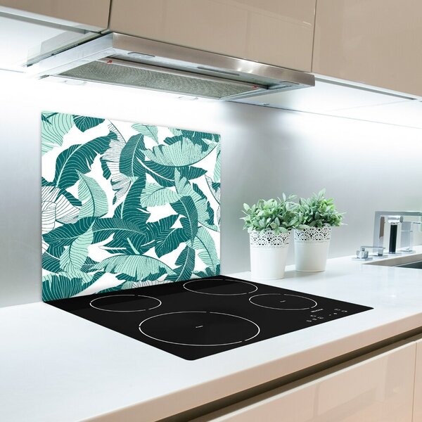 Tagliere in vetro Palme 60x52 cm