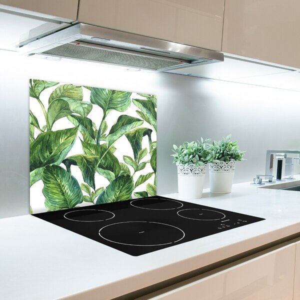 Tagliere in vetro Foglie 60x52 cm