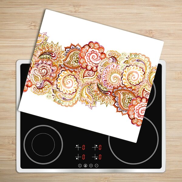 Tagliere in vetro temperato Ornamenti 60x52 cm