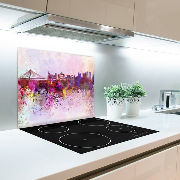 Tagliere in vetro temperato Varsavia colorata 60x52 cm
