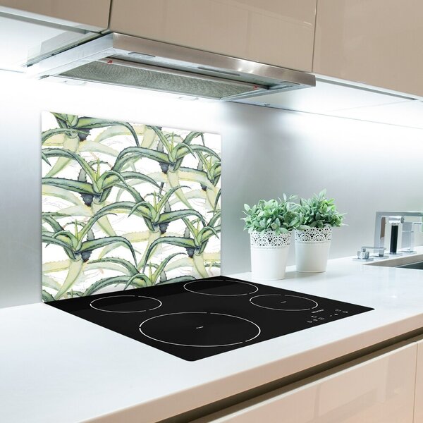 Tagliere in vetro Aloe 60x52 cm