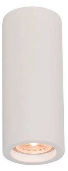 Faretto in gesso cilindrico H 13 a soffitto