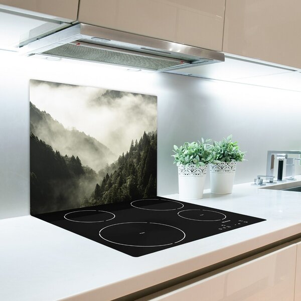 Tagliere in vetro temperato Nebbia sulla foresta 60x52 cm