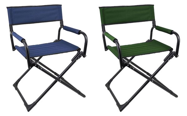 Sedia da Esterno Sedia da Regista Top 60x50x85 cm in Tessuto Oxford Colore Casuale
