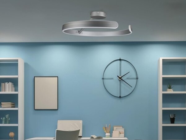 Lampadario a plafone LED dimmerabile LED/72W/230V 3000-6500K cromo + telecomando