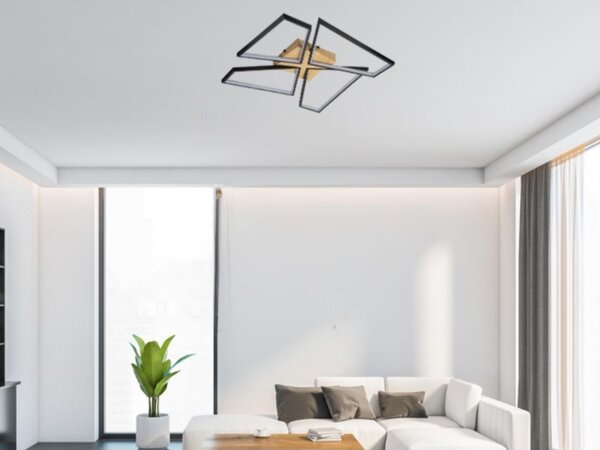 Plafoniera LED dimmerabile LED/115W/230V 3000-6500K marrone/nero + +TC