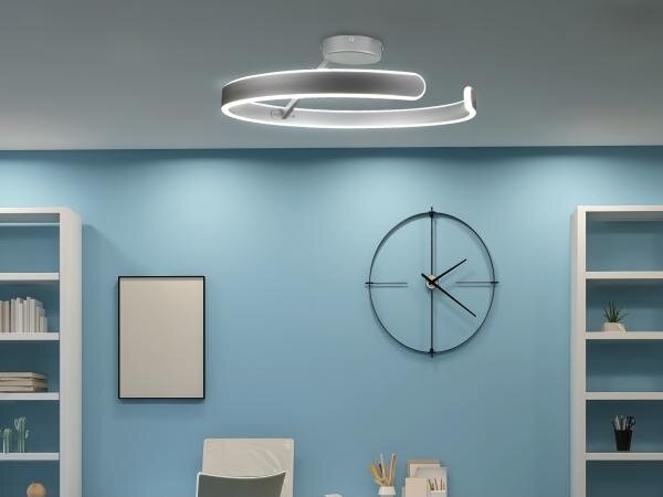 Lampadario a plafone LED dimmerabile LED/72W/230V 3000-6500K cromo + telecomando