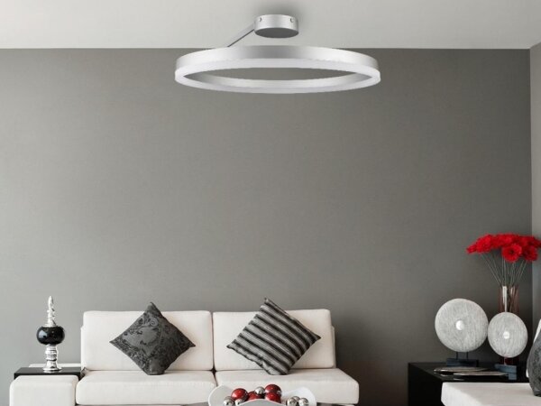 Lampadario a plafone LED dimmerabile LED/40W/230V 3000-6500K cromo + telecomando