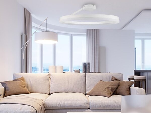 Lampadario a plafone LED dimmerabile LED/40W/230V 3000-6500K bianco + telecomando