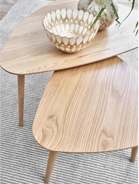 Tavolini neri in set di 2 70x100 cm Adda - Unique Furniture