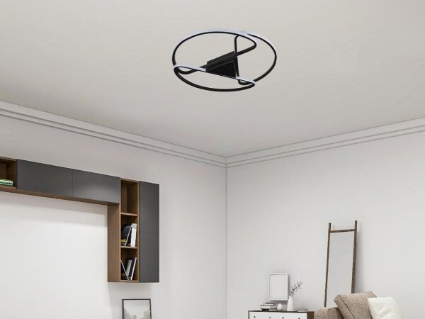Plafoniera LED dimmerabile LED/75W/230V 3000-6500K nero + +TC