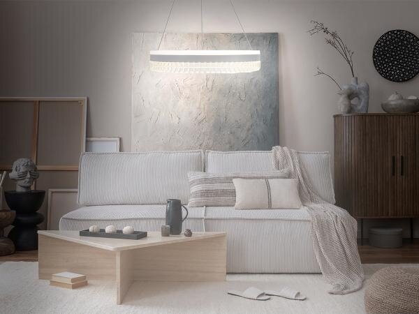 Lampadario a sospensione con filo LED dimmerabile LED/80W/230V 3000-6500K bianco + telecomando
