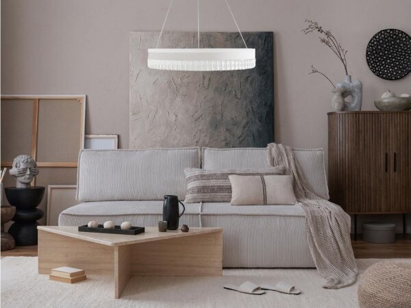 Lampadario a sospensione con filo LED dimmerabile LED/80W/230V 3000-6500K bianco + telecomando