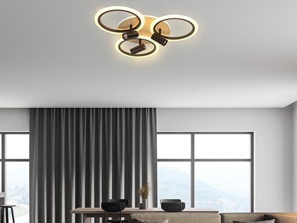 Plafoniera LED dimmerabile LED/70W/230V 3000-6500K nero/marrone + +TC