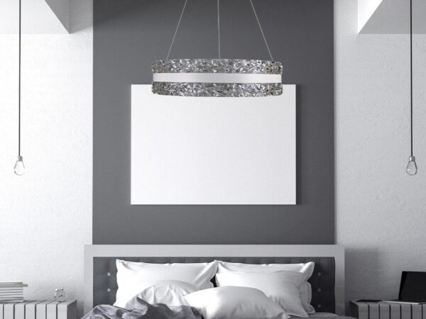 Lampadario a sospensione con filo LED dimmerabile LED/80W/230V 3000-6500K bianco + telecomando